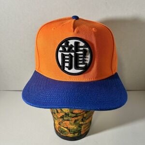 DragonBall Z Baseball Cap Hat Orange Blue Anime Snapback Flat‎ Bill Adult/Teen